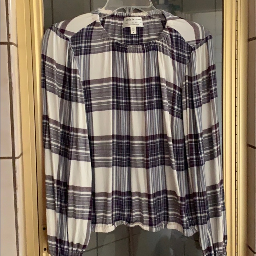Still mad for plaid? Anthropologie top-like new!